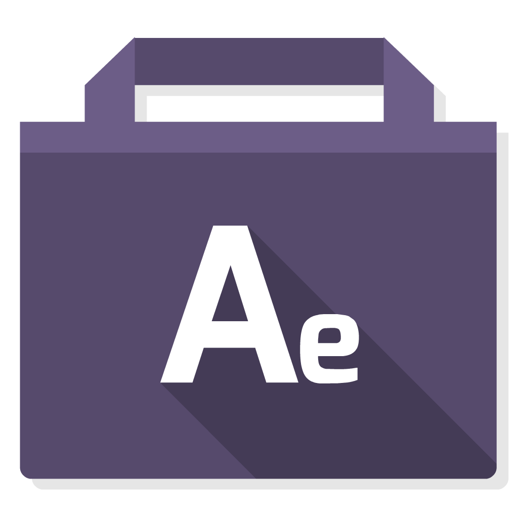 Adobe After Effect flat icon