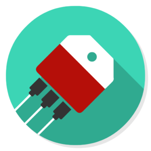 Transistor flat icon