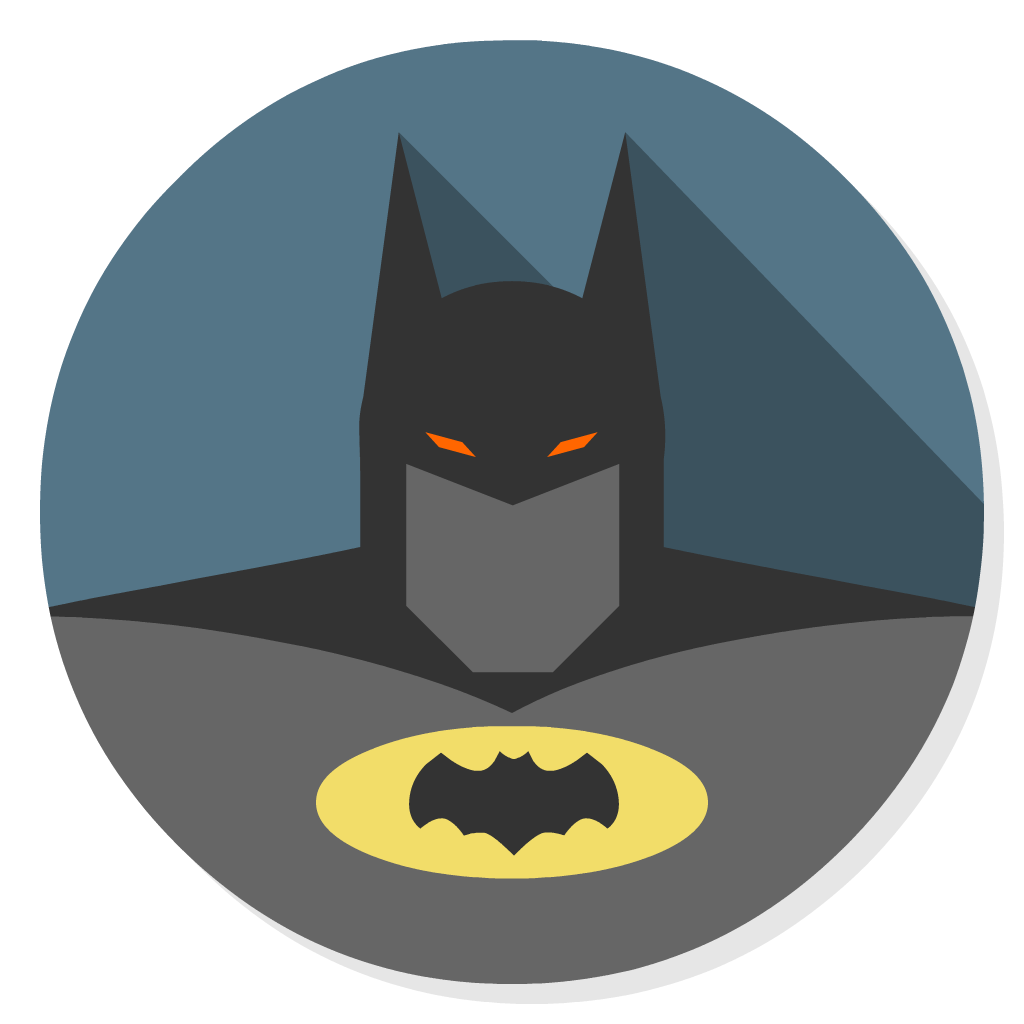 Batman Arkham Asylum flat icon