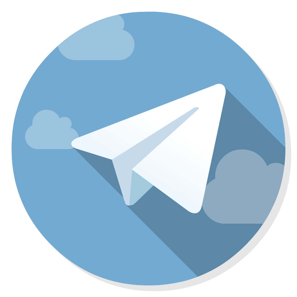 Telegram flat icon