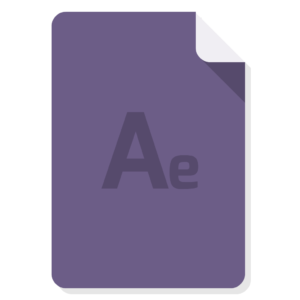 Adobe After Effect flat icon