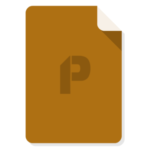Ms Powerpoint flat icon