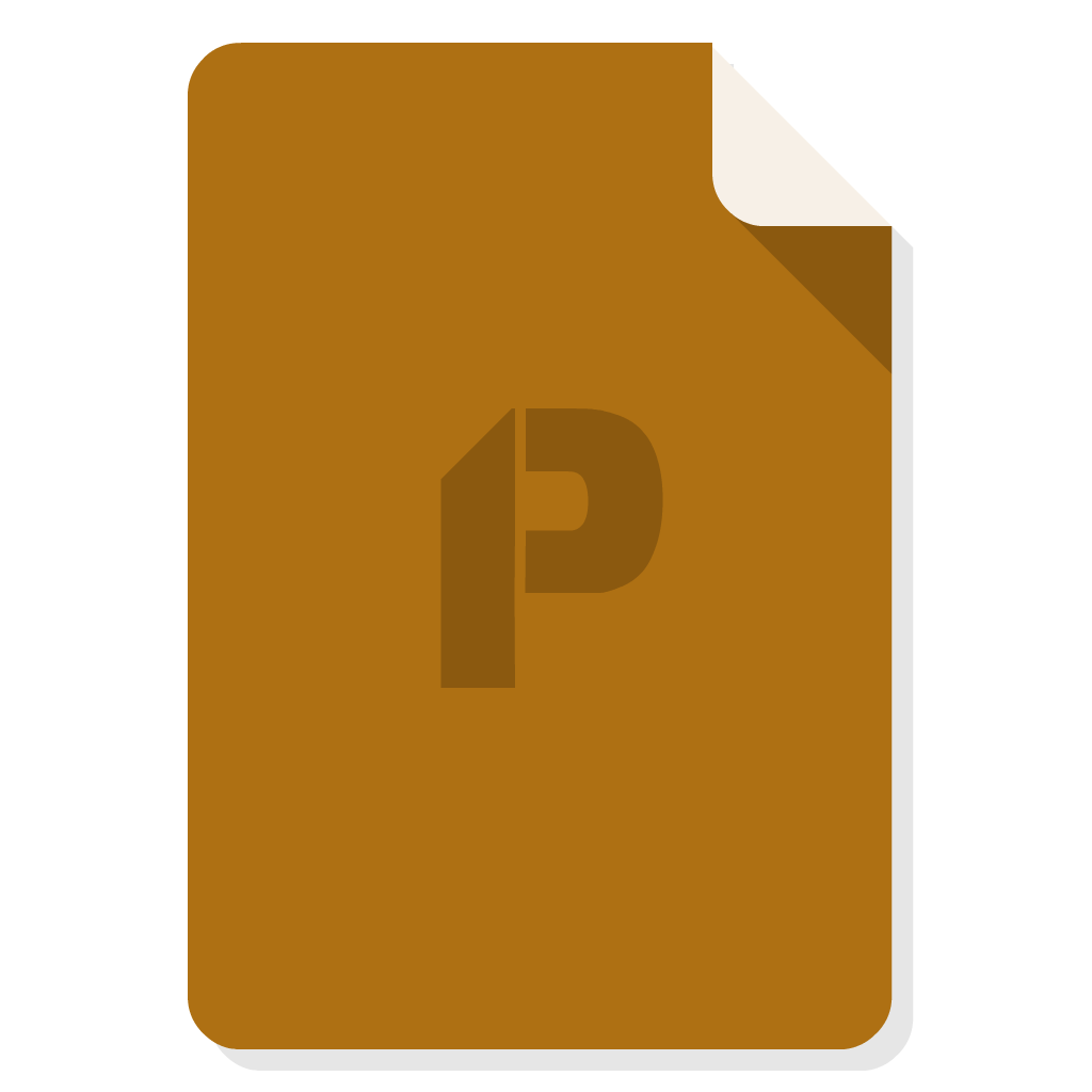 Ms Powerpoint flat icon