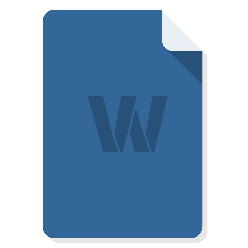 Ms Word flat icon