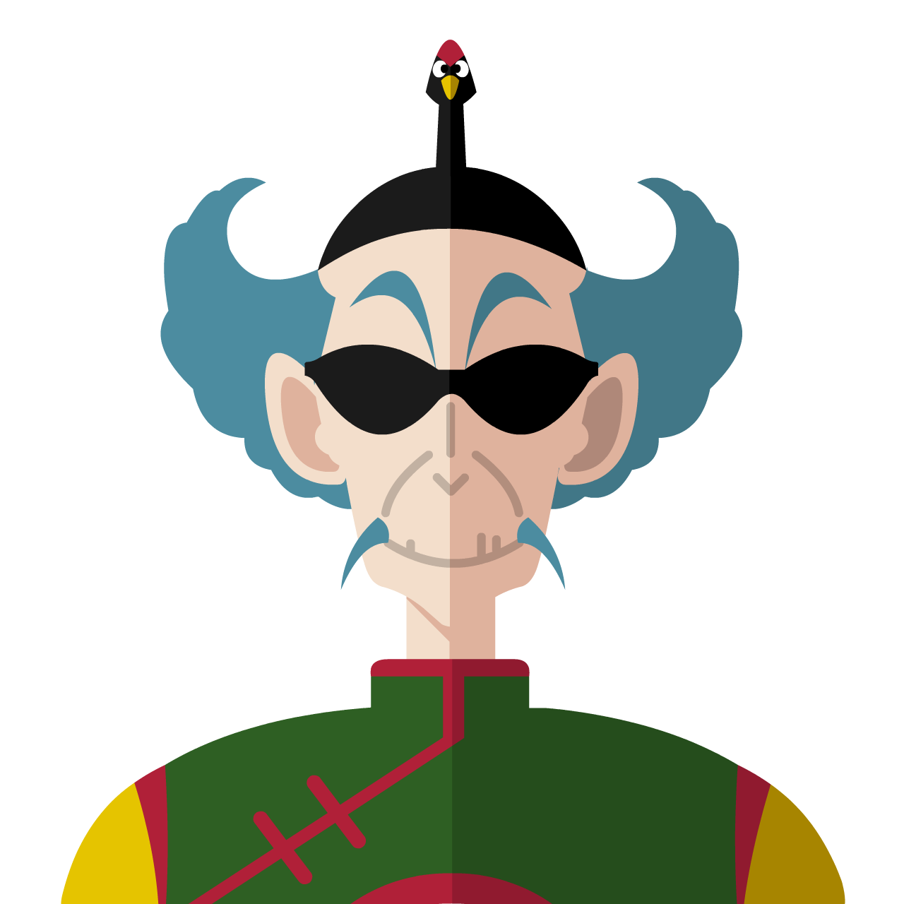 Dragon Ball’s Master Shen Flat Icon & Avatar • Yoolk • Digital Ninja