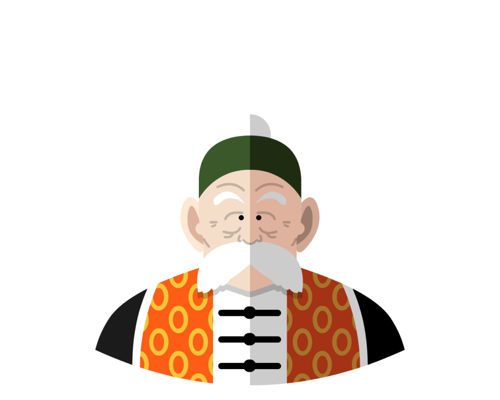 Grandfather flat icon