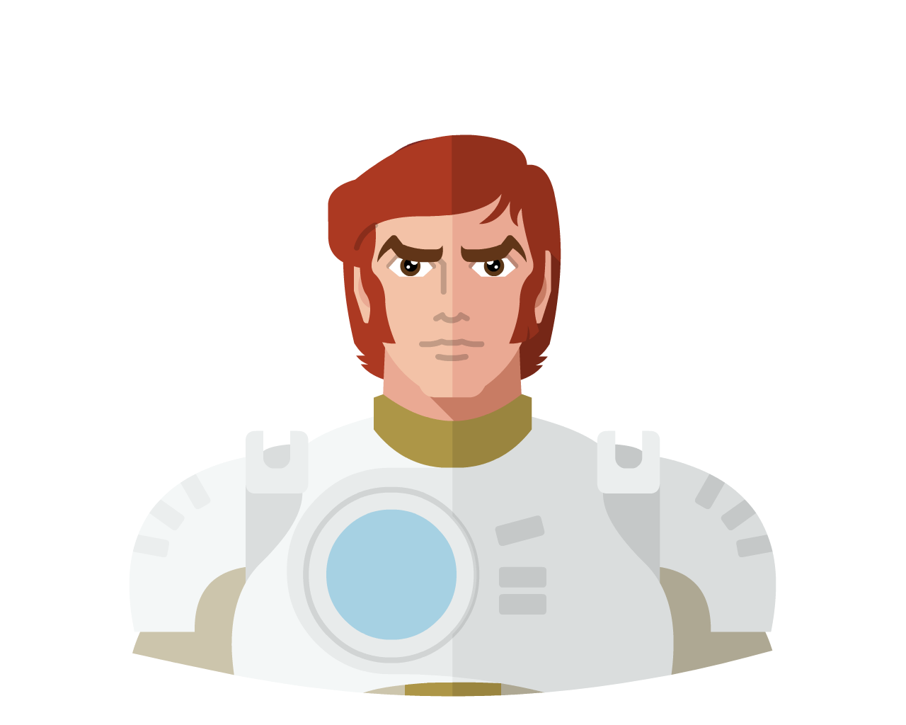 Captain Future flat icon and avatar - Yoolk • Digital Ninja