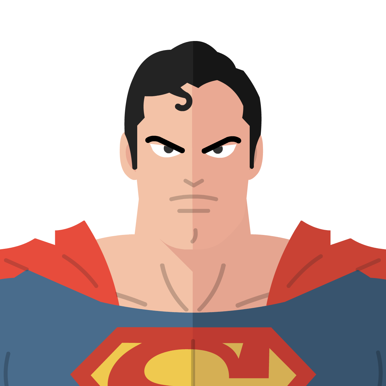 DC's Superman Flat Icon & Avatar • Yoolk • Digital Ninja