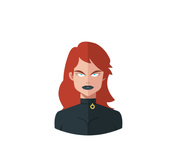 Black Widow flat icon