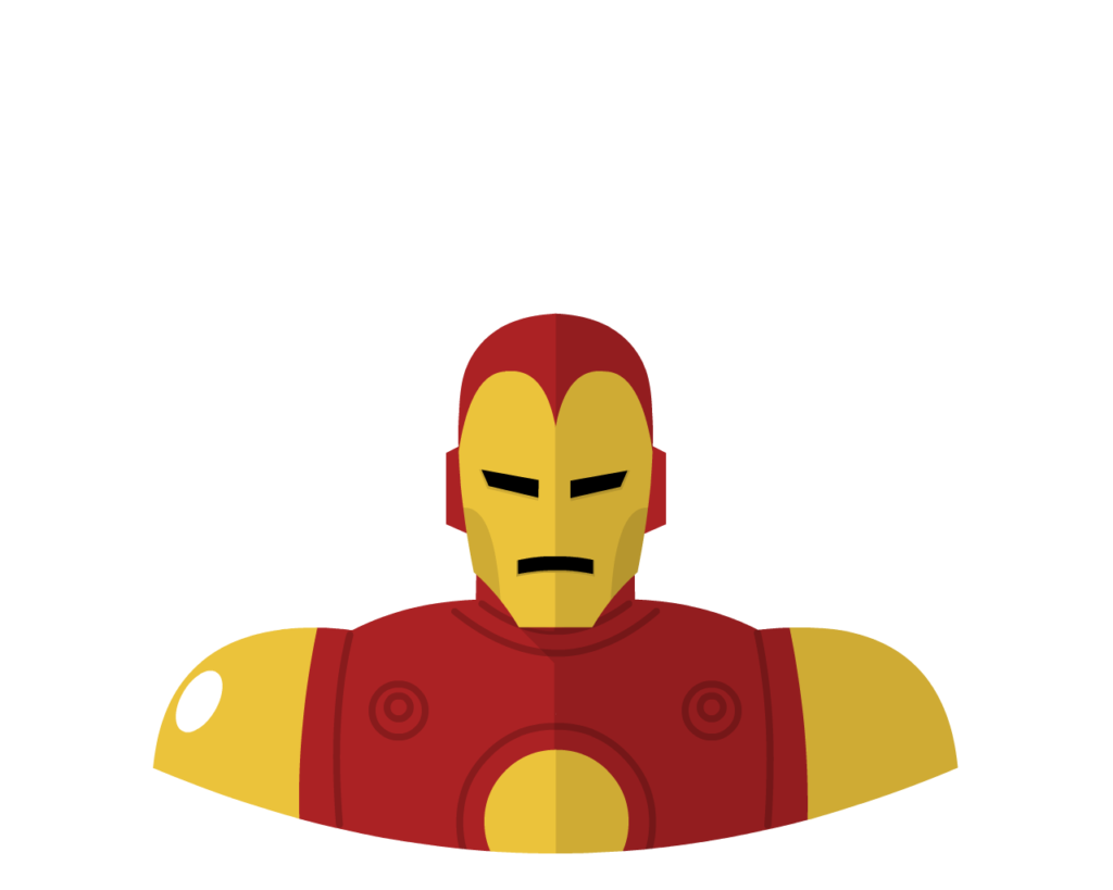 Iron Man flat icon