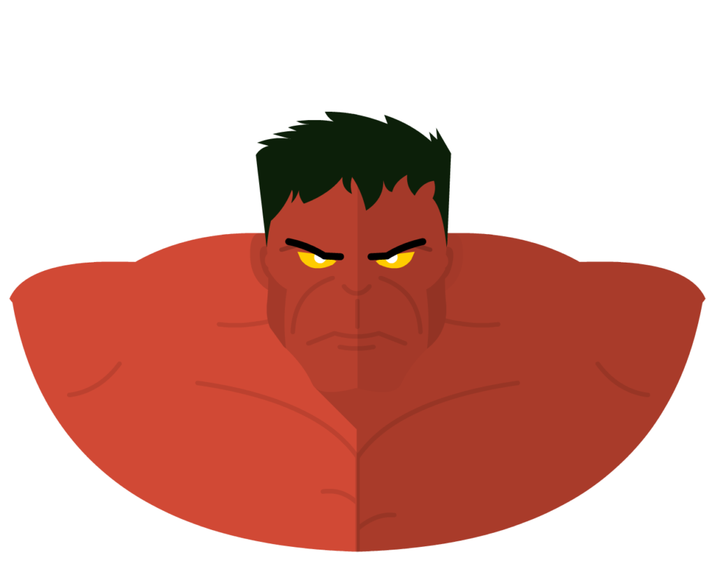 Red Hulk flat icon