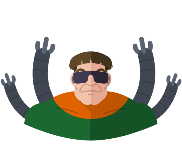 Dr Octopus flat icon