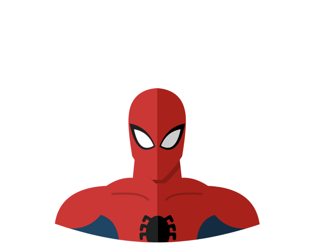 Spiderman flat icon