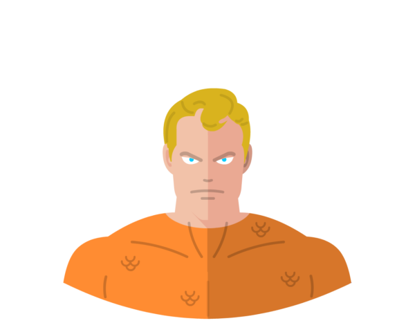 Aquaman flat icon