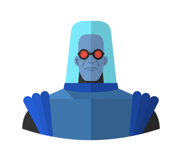 Mr Freeze flat icon