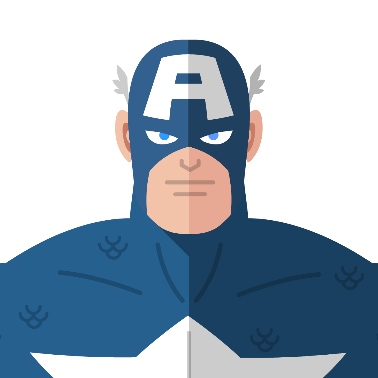 Marvel’s Captain America Flat Icon & Avatar • Yoolk • Digital Ninja