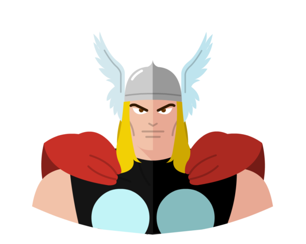 Thor flat icon