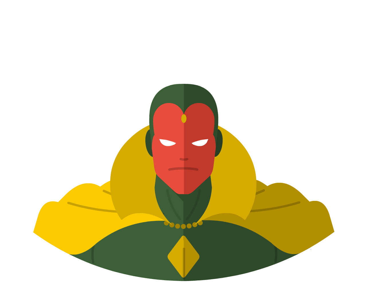 Marvel’s Vision Flat Icon & Avatar • Yoolk • Digital Ninja