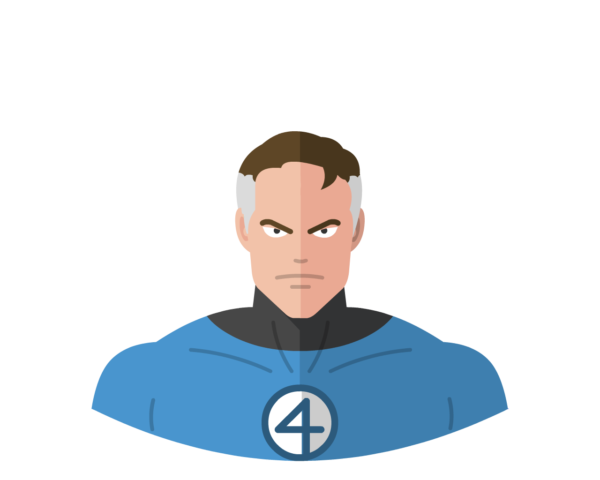 Mr Fantastic flat icon