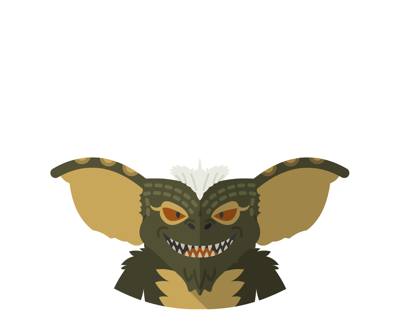 Gremlins Stripe Flat Icon & Avatar • Yoolk • Digital Ninja