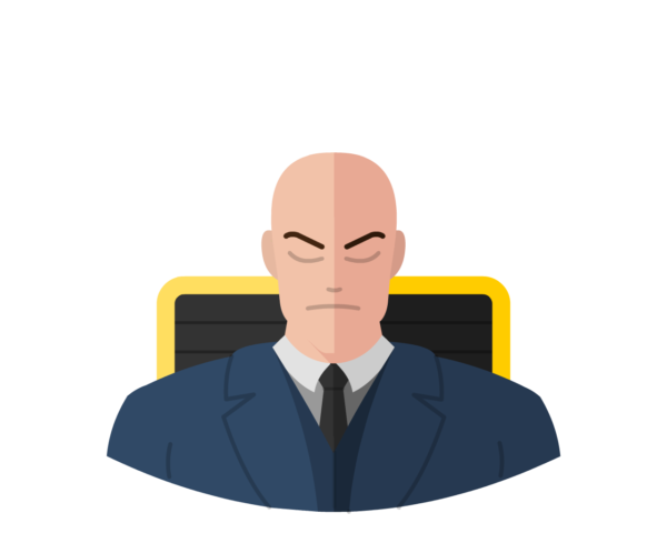 Professor X flat icon