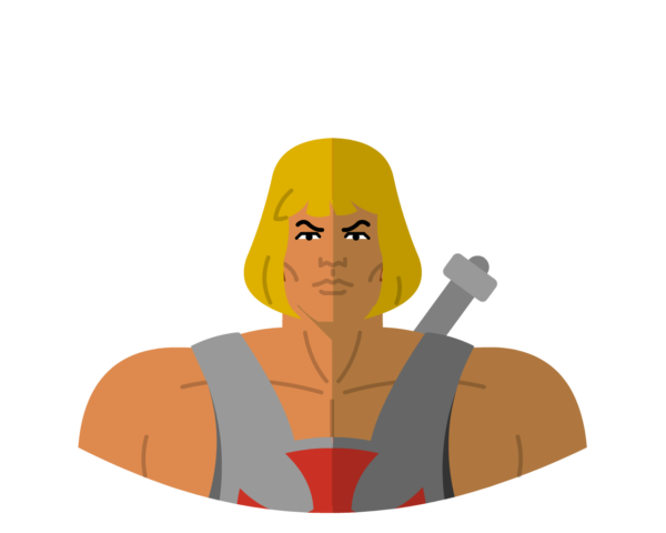 He-man flat icon