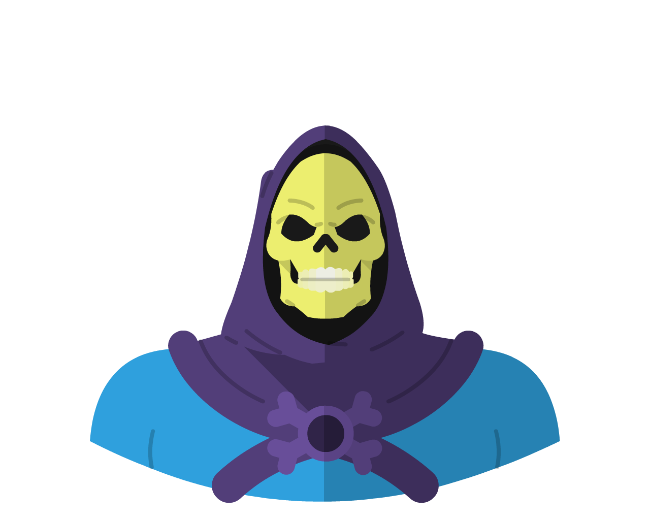 MOTU Skeletor Flat Icon & Avatar • Yoolk • Digital Ninja