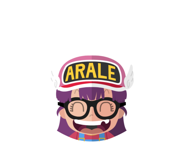 Arale (Laughing) flat icon