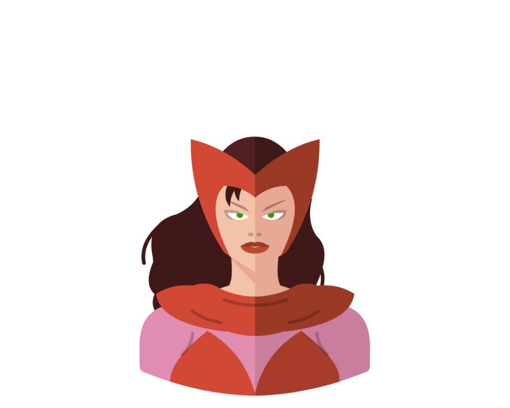 Scarlet Witch flat icon