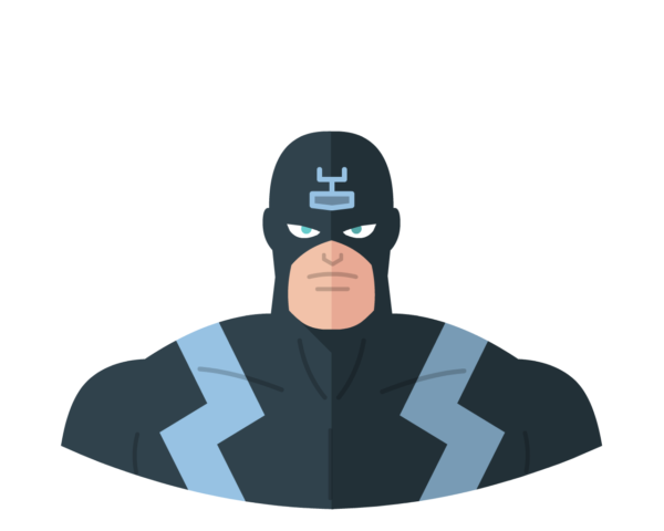 Black Bolt flat icon