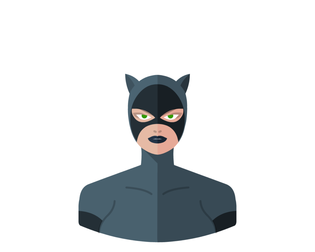 Catwoman flat icon