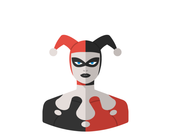 Harley Queen flat icon