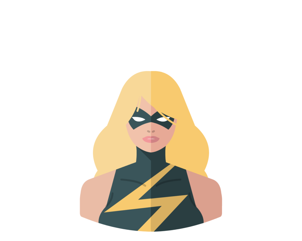 Ms Marvel flat icon