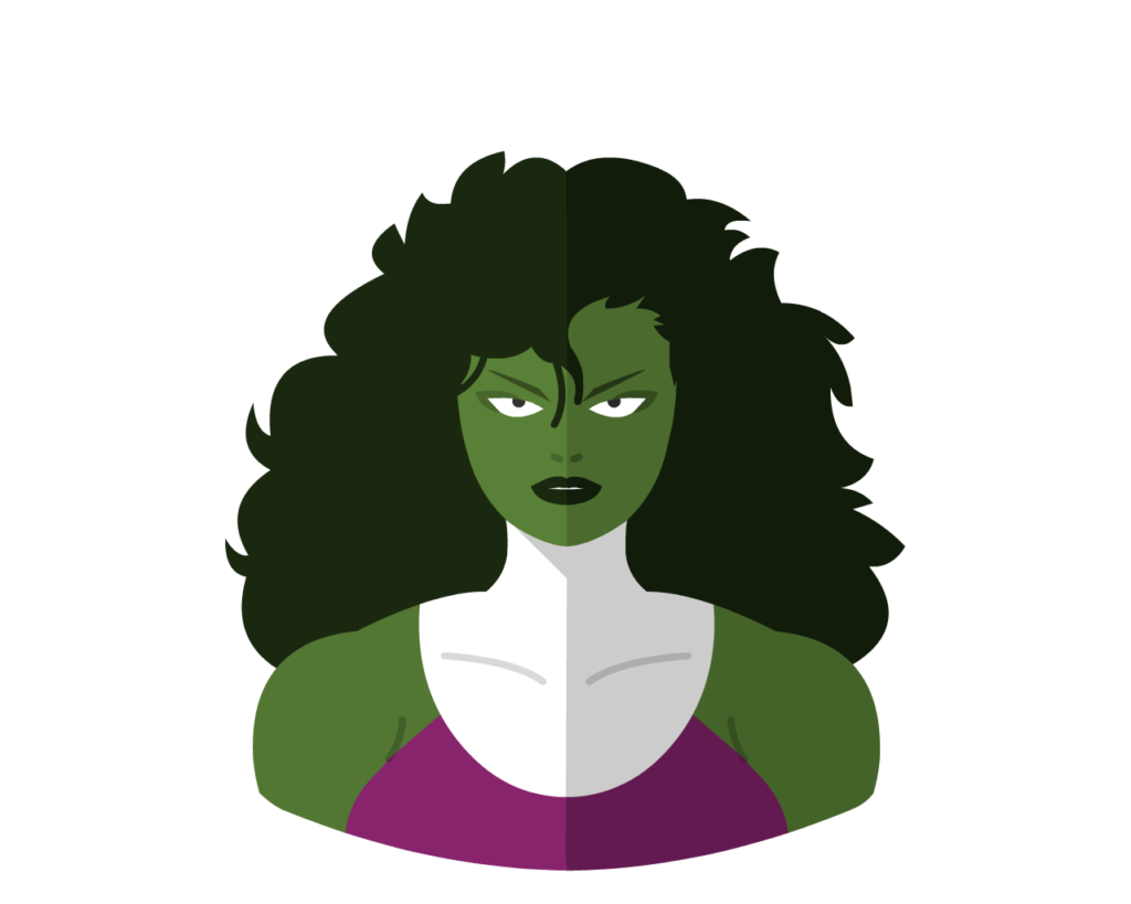 She-Hulk flat icon