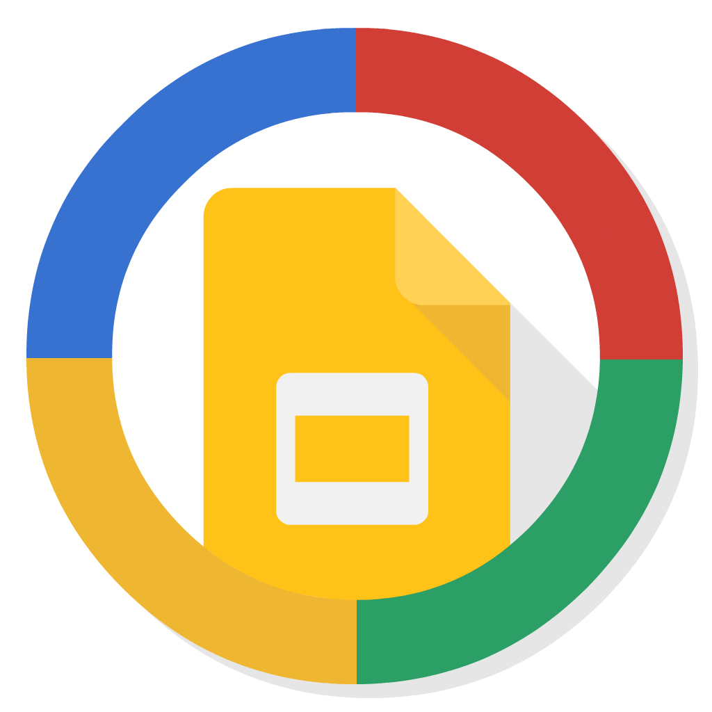 Google Slides flat icon