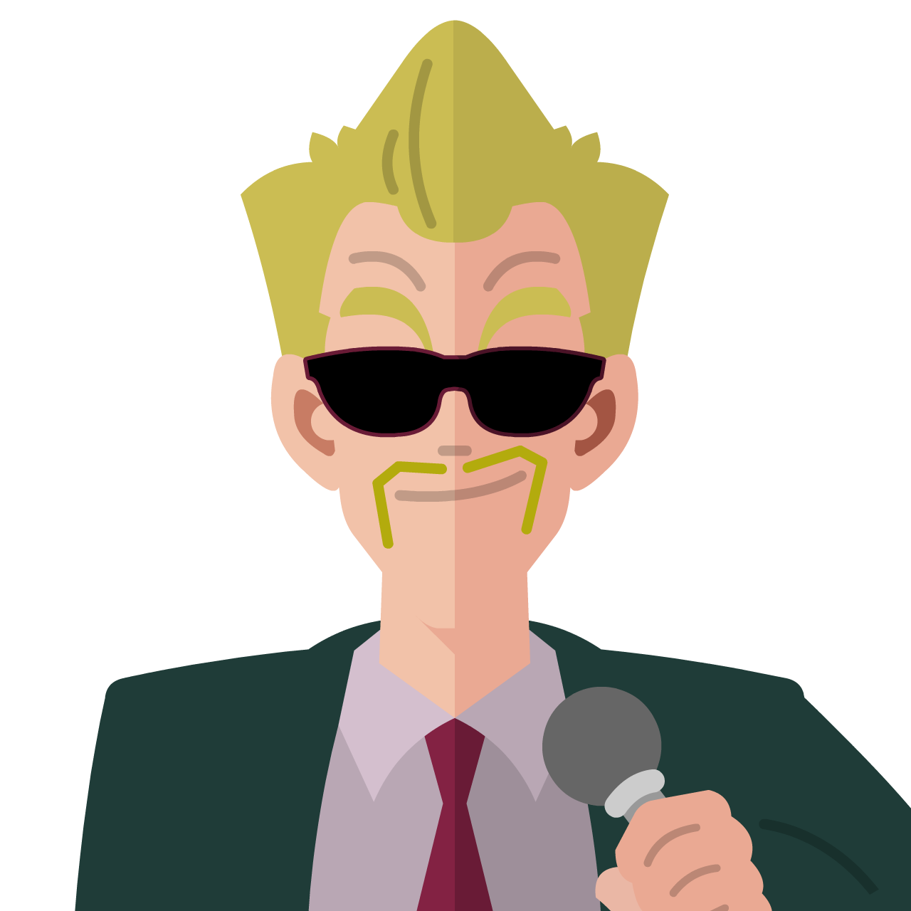 Dragon Ball’s World Tournament Announcer Flat Icon & Avatar •