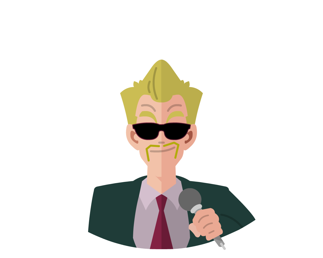 Dragon Ball’s World Tournament Announcer Flat Icon & Avatar •