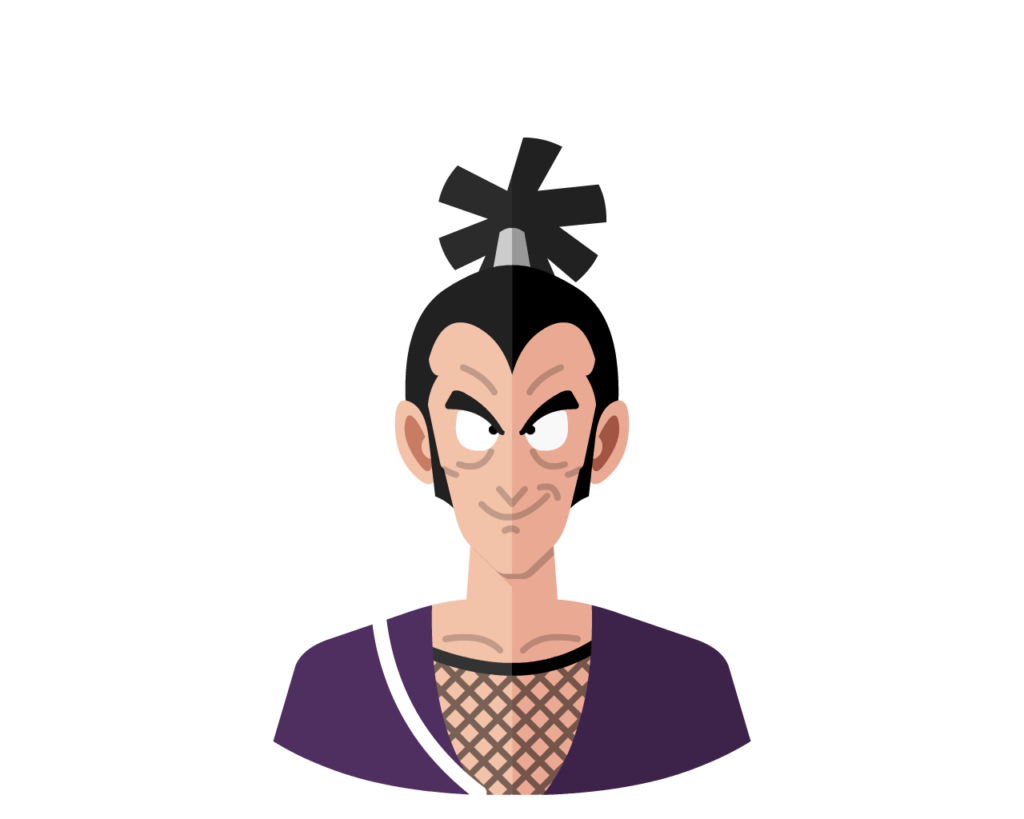 Ninja Murasaki flat icon
