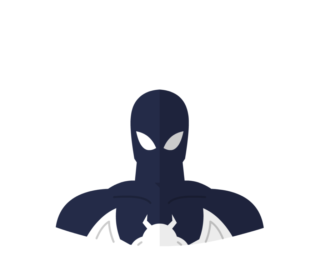 Spiderman (Symbiote) flat icon