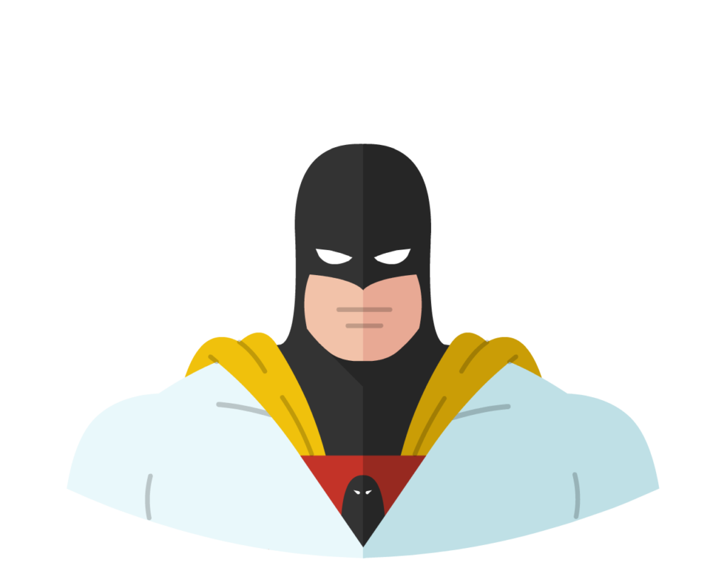 Space ghost flat icon