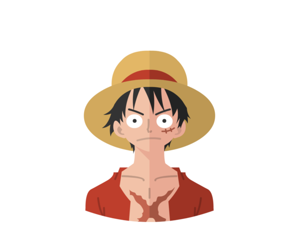 Luffy flat icon