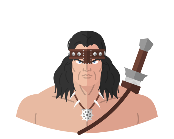 Conan the Barbarian flat icon