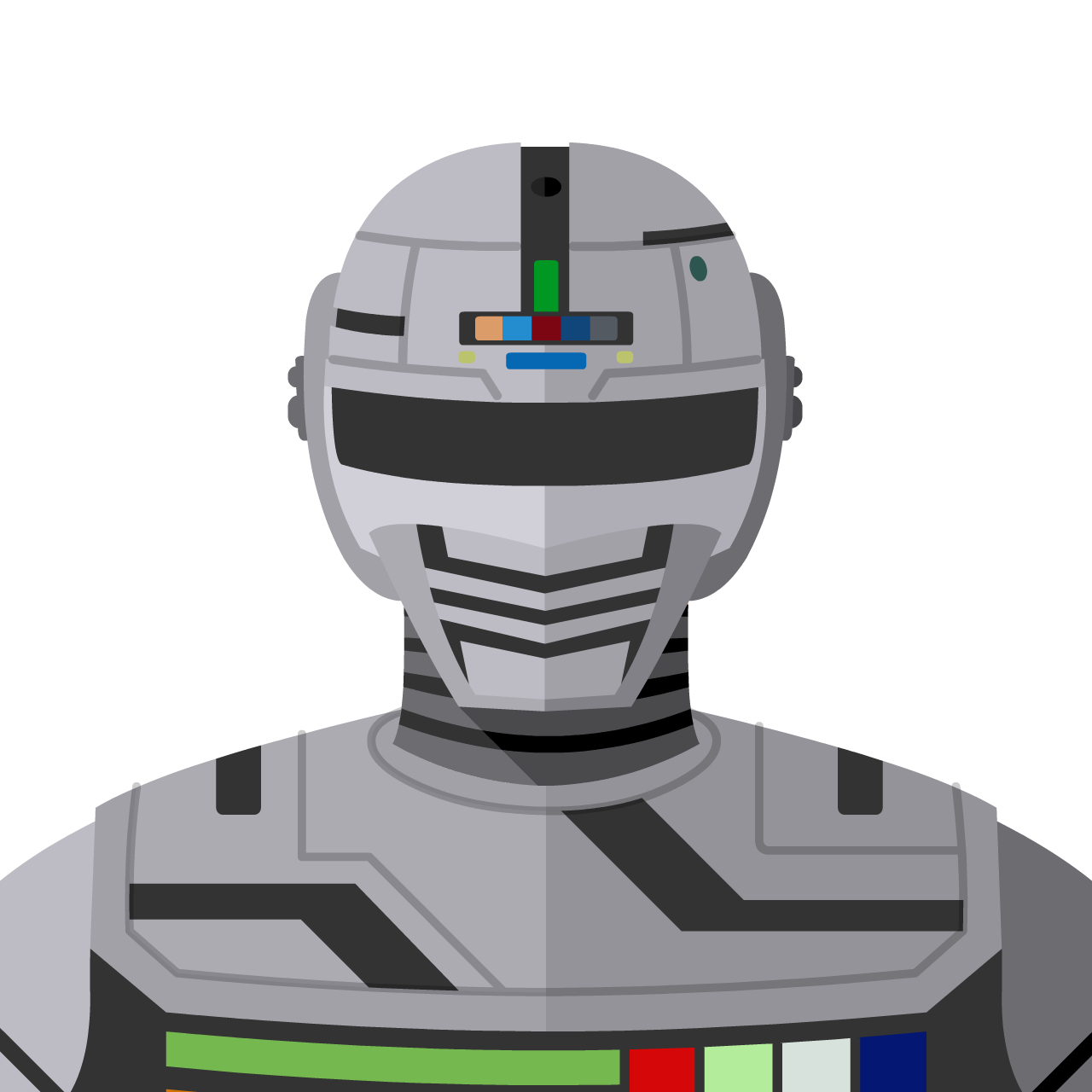 Space Sheriff Gavan (lights off ver.) Flat Icon & Avatar • Yoolk ...