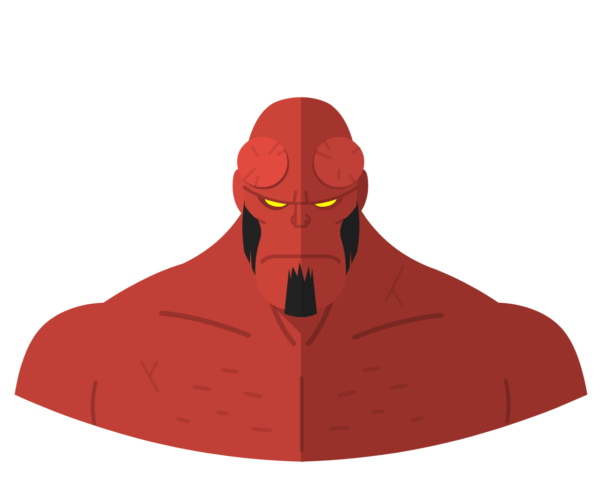 Hellboy flat icon