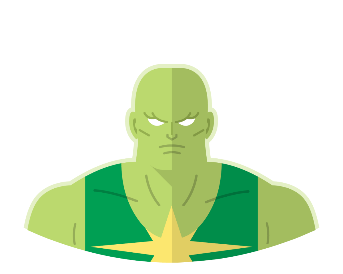 Radioactive Man flat icon