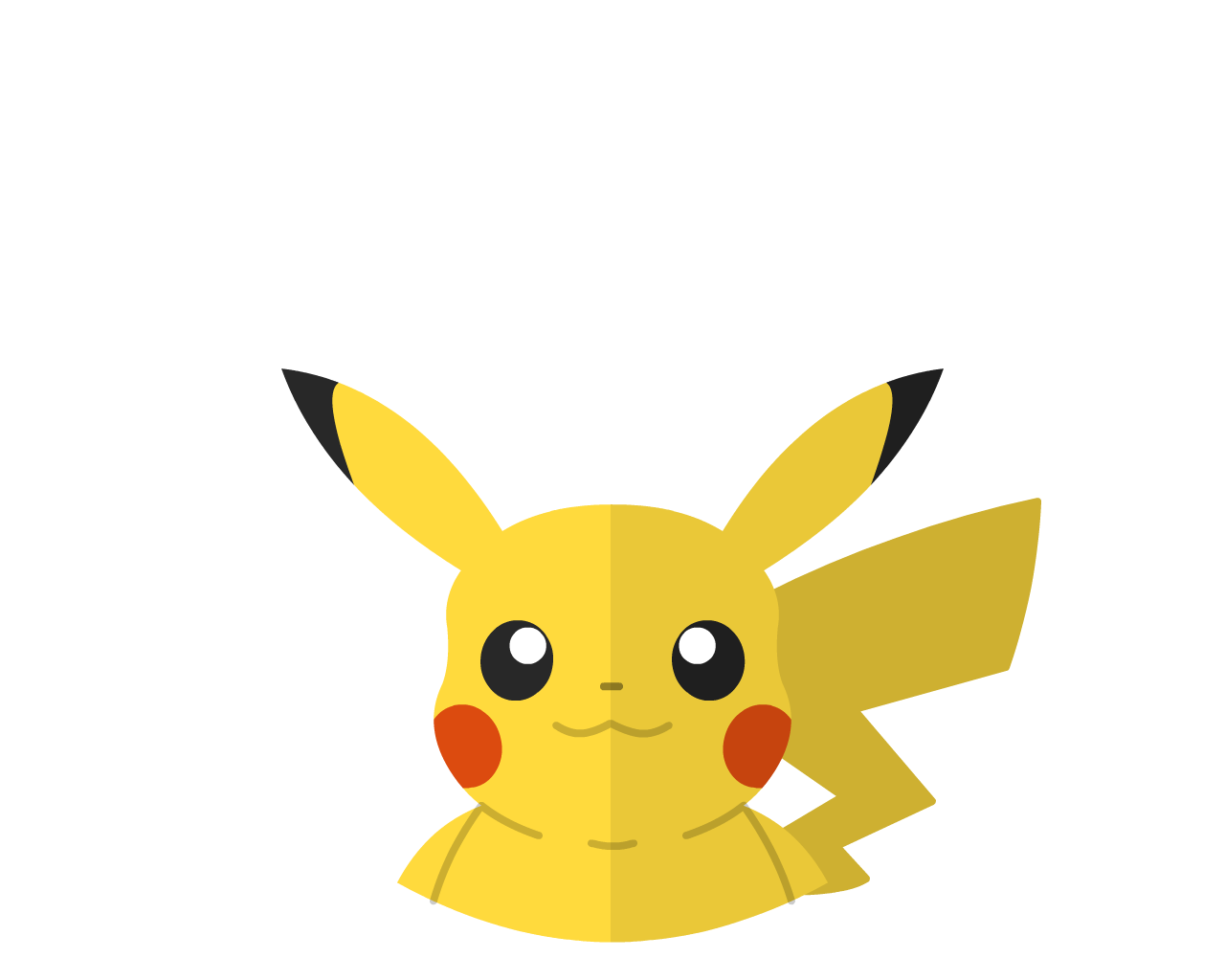 Pikachu flat icon